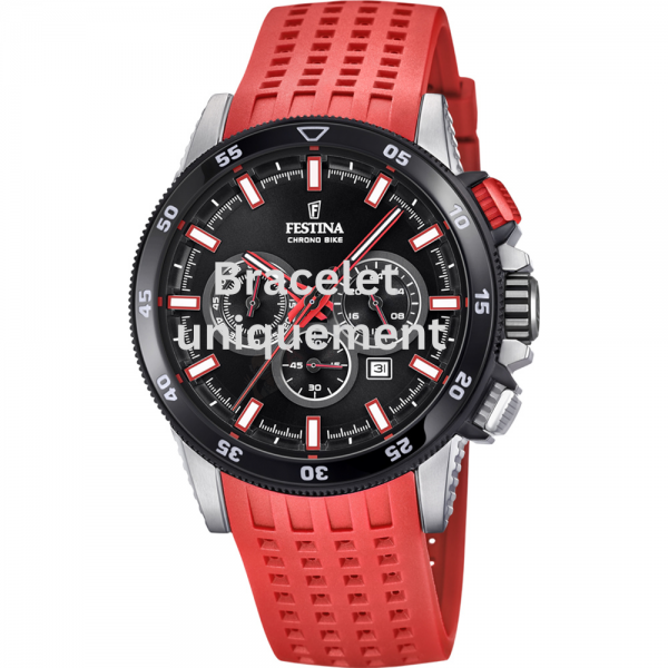 Bracelet caoutchouc rouge Festina - CHRONO BIKE / F20353/8 - F20353/C-Bracelet de montre-AtelierNet