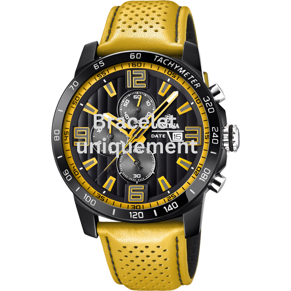 Bracelet leather yellow Festina - THE ORIGINALS / F20339/3-Bracelets de montres-AtelierNet