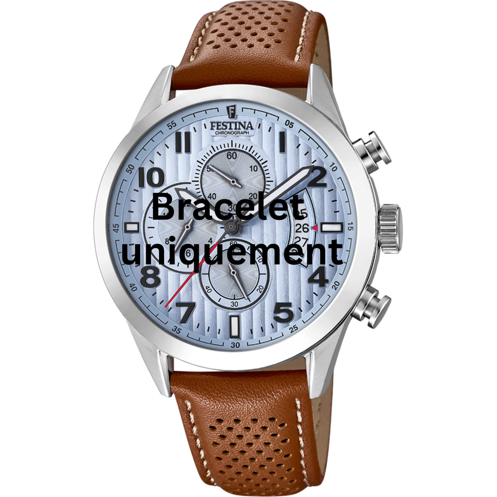 Bracelet leather cognac Festina - CHRONOGRAPH SPORT / F20271/4-Bracelets de montres-AtelierNet