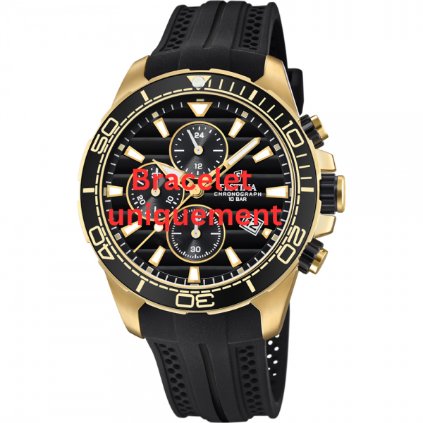 Bracelet caoutchouc noir Festina - CHRONO SPORT / F20368 - F20370-Bracelet de montre-AtelierNet