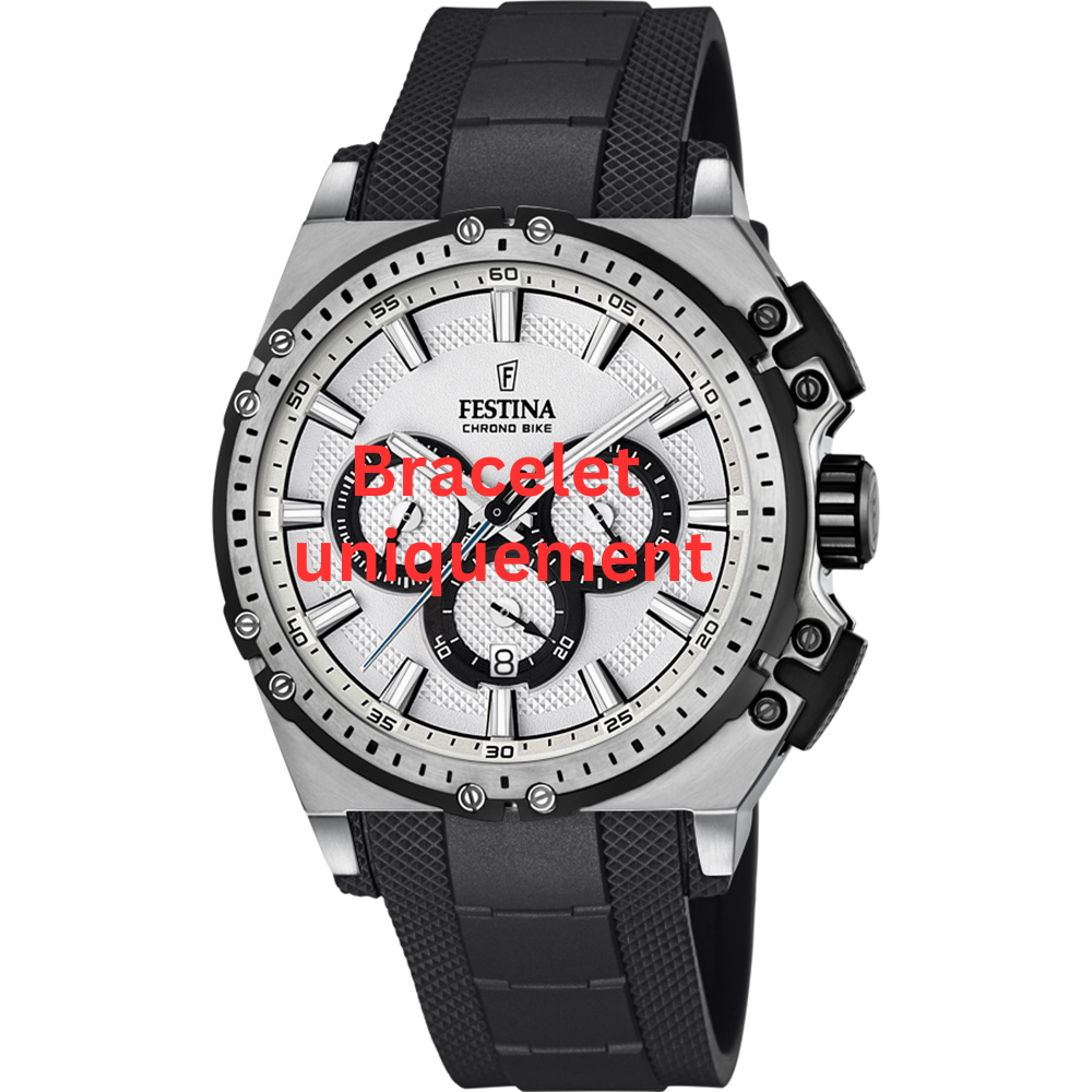 Bracelet caoutchouc noir Festina - CHRONO BIKE / F16970/1 - F16970/3 - F16970/4-Bracelet de montre-AtelierNet