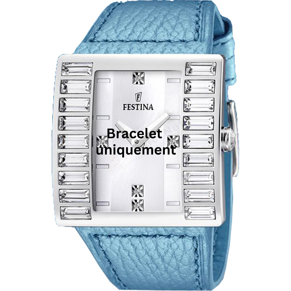 Bracelet leather light blue Festina - F16538/5-Bracelets de montres-AtelierNet