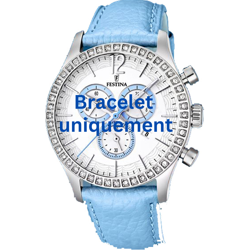 Bracelet cuir bleu clair Festina - DREAMTIME / F16590/2-Bracelet de montre-AtelierNet