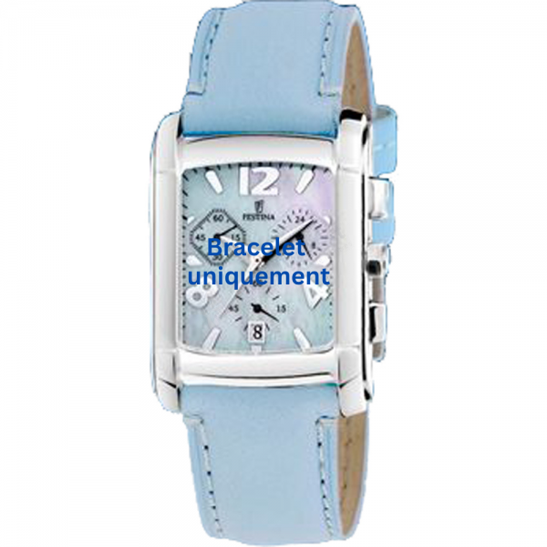 Bracelet cuir bleu clair Festina - F16101/8-Bracelet de montre-AtelierNet