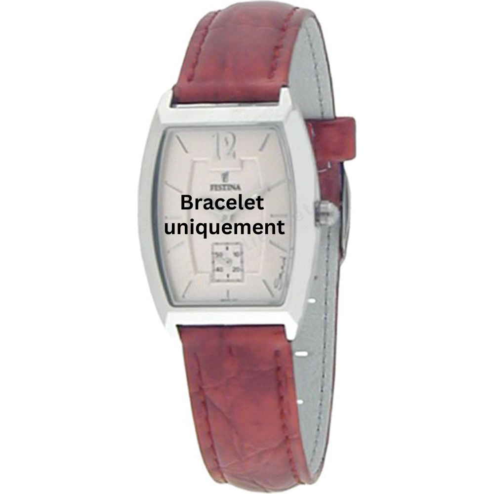 Bracelet leather red Festina - F16025/3-Bracelets de montres-AtelierNet