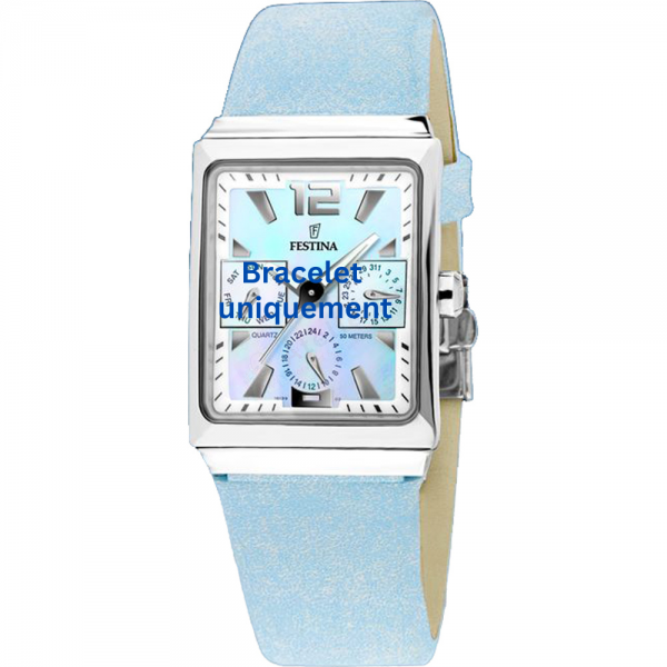 Bracelet leather light blue Festina - F16139/2-Bracelets de montres-AtelierNet