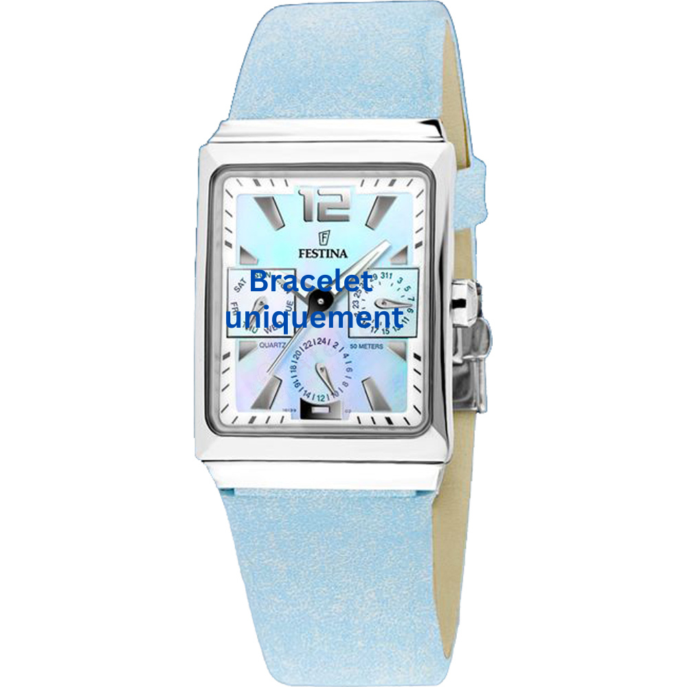 Bracelet leather light blue Festina - F16139/2-Bracelets de montres-AtelierNet