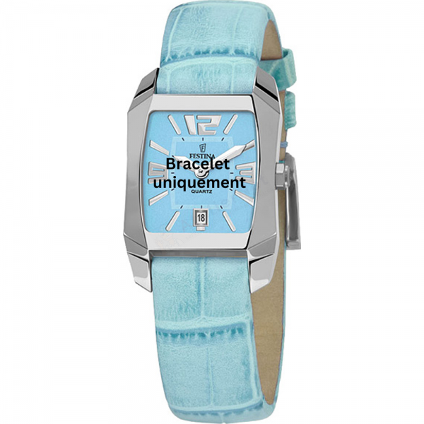 Bracelet leather light blue Festina - F16137/C-Bracelets de montres-AtelierNet