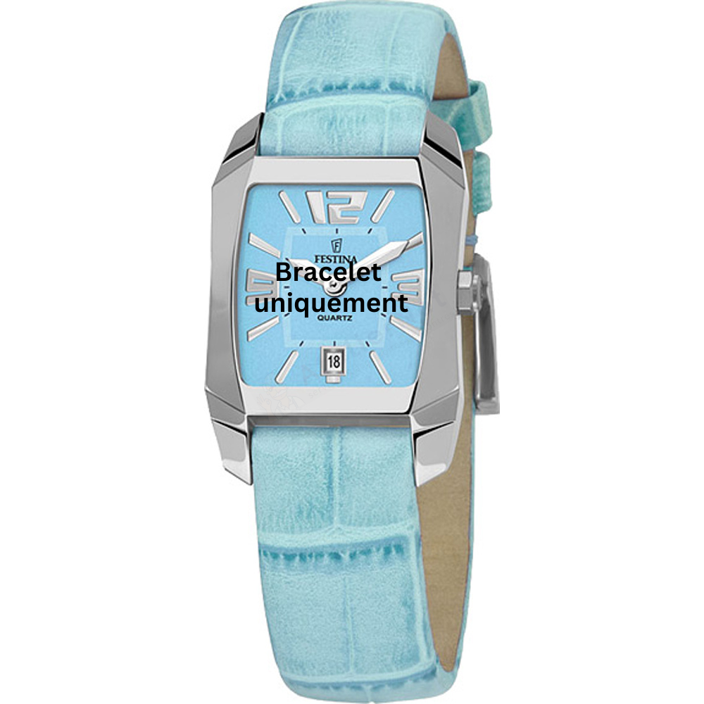 Bracelet leather light blue Festina - F16137/C-Bracelets de montres-AtelierNet