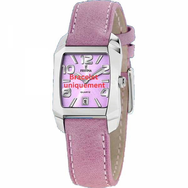 Bracelet cuir violet Festina - F16137/E-Bracelet de montre-AtelierNet