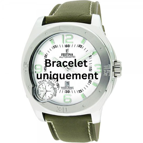 Bracelet cuir vert Festina - AUTOMATIC / F16078/1-Bracelet de montre-AtelierNet