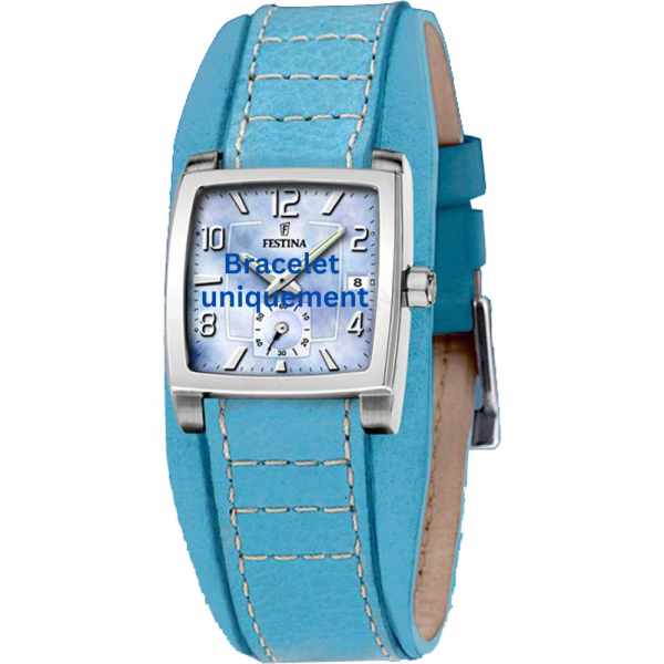 Bracelet cuir bleu clair Festina - F16181/4-Bracelet de montre-AtelierNet