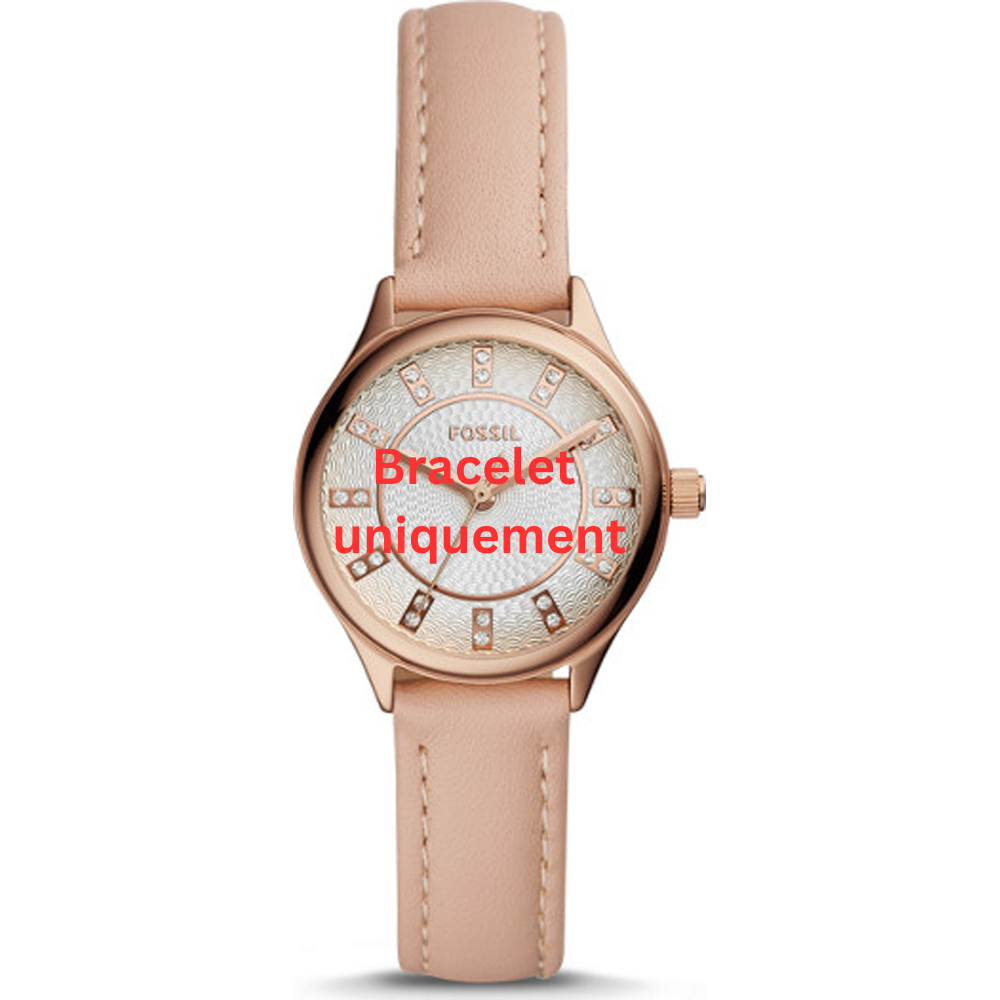 Bracelet cuir rose Fossil - MODERN SOPHISTICATE / BQ3481-Bracelet de montre-AtelierNet