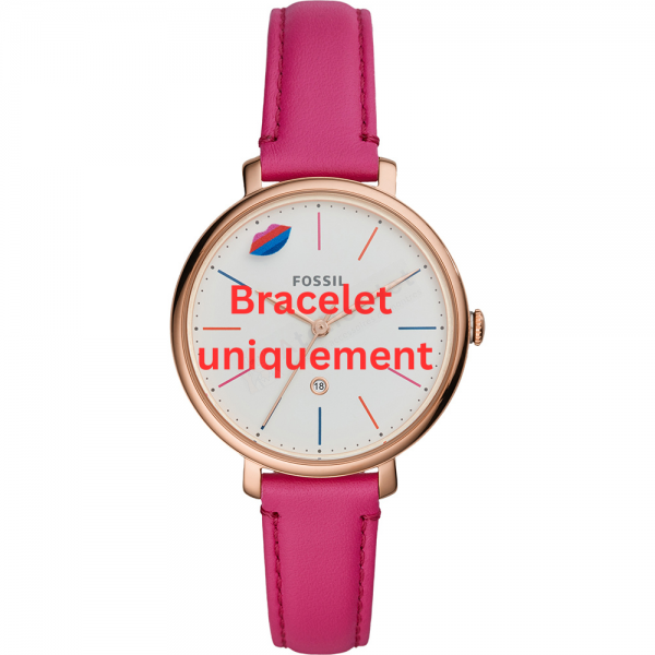 Bracelet leather pink Fossil - JACQUELINE / LE1096-Bracelets de montres-AtelierNet