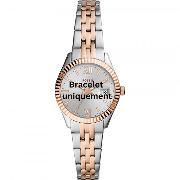 Bracelet metal two-tone pink Fossil - MICRO SCARLETTE / ES4989 - ES5066-Bracelets de montres-AtelierNet