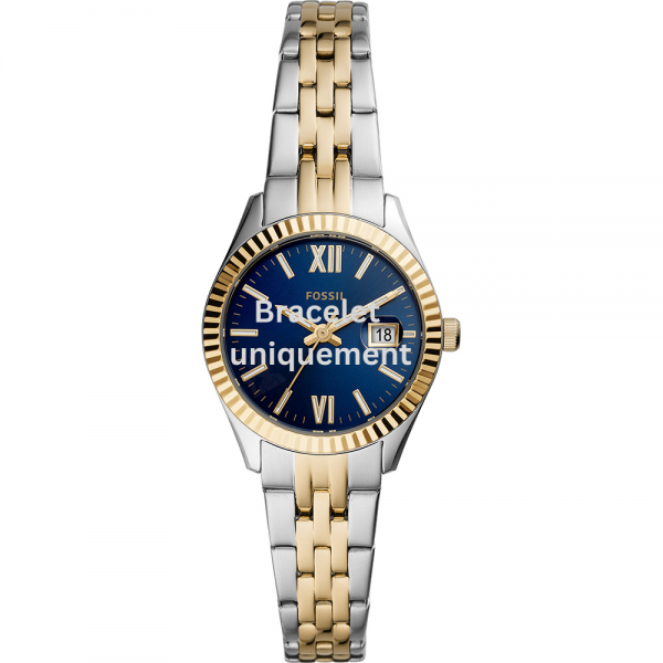 Bracelet metal two-tone gold Fossil - MICRO SCARLETTE / ES4988 - ES4990 - ES5034-Bracelets de montres-AtelierNet