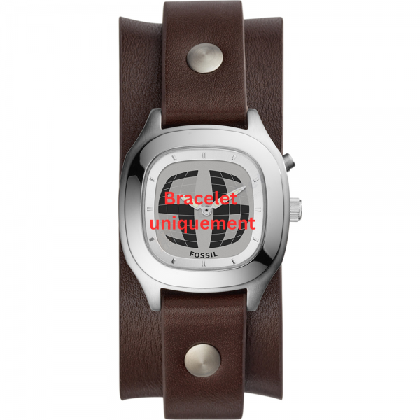 Bracelet leather brown Fossil - BIG TIC / ES4935-Bracelets de montres-AtelierNet