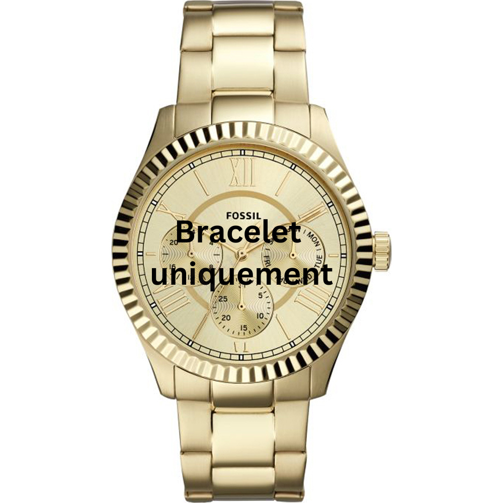 Bracelet metal gold Fossil - CHAPMAN / FS5632-Bracelets de montres-AtelierNet