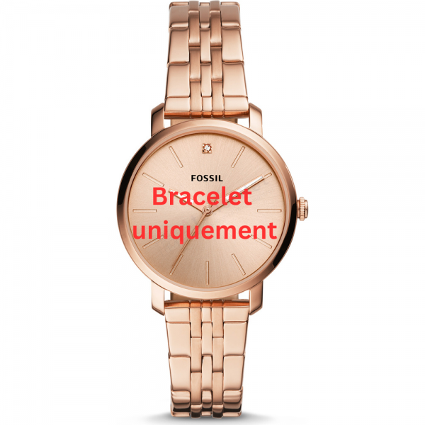 Bracelet metal pink gold Fossil - LEXIE LUTHER / BQ3567-Bracelets de montres-AtelierNet