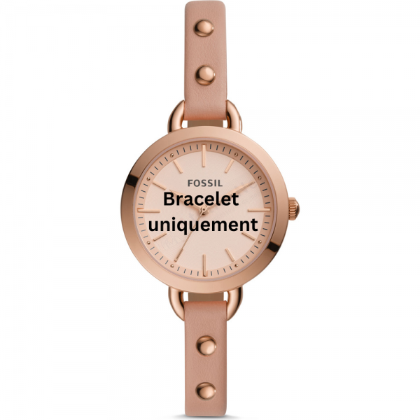 Bracelet cuir rose Fossil - CLASSIC MINUTE / BQ3527-Bracelet de montre-AtelierNet