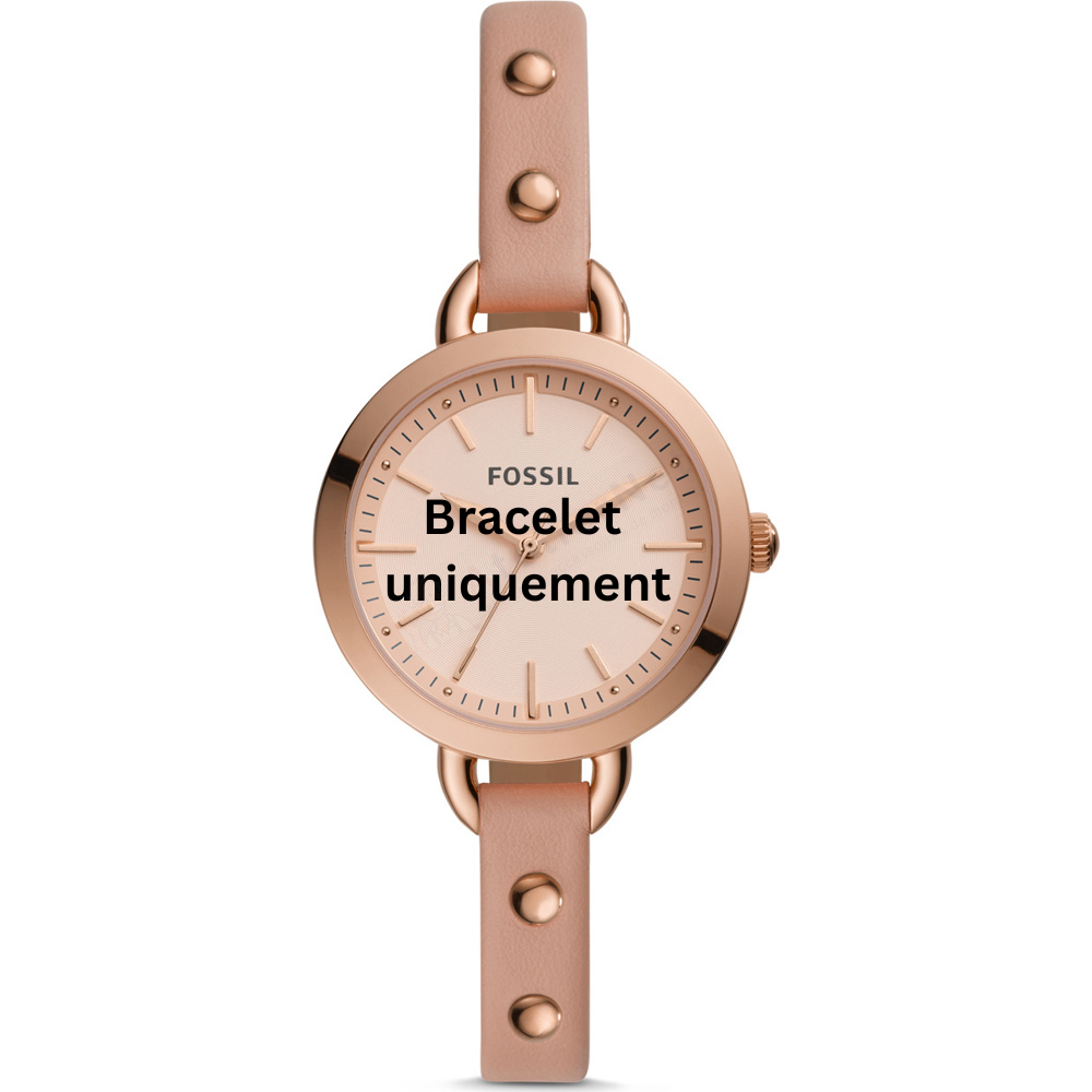 Bracelet cuir rose Fossil - CLASSIC MINUTE / BQ3527-Bracelet de montre-AtelierNet