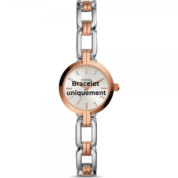 Bracelet metal two-tone pink Fossil - KERRIGAN / BQ3521-Bracelets de montres-AtelierNet