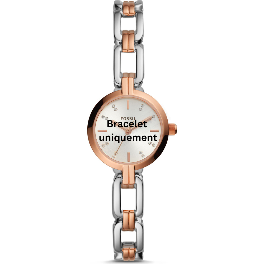 Bracelet metal two-tone pink Fossil - KERRIGAN / BQ3521-Bracelets de montres-AtelierNet