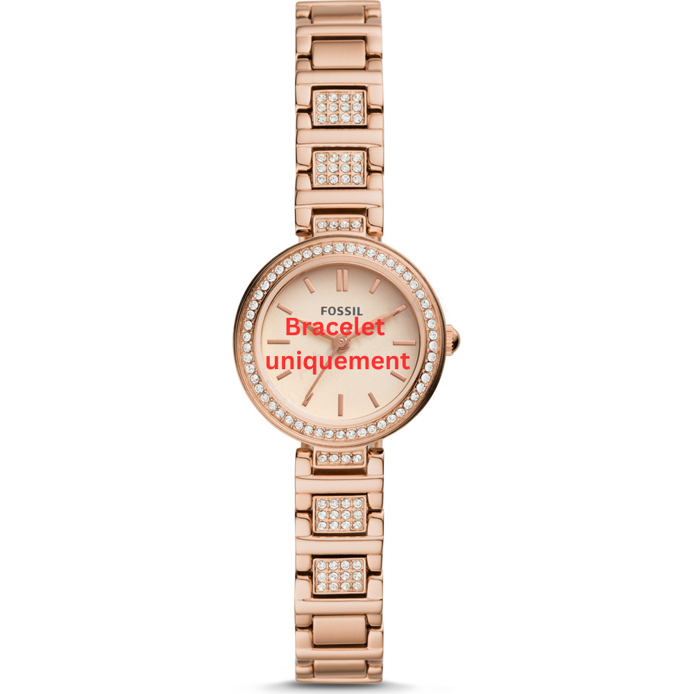 Bracelet metal pink gold Fossil - KARLI / BQ3517-Bracelets de montres-AtelierNet