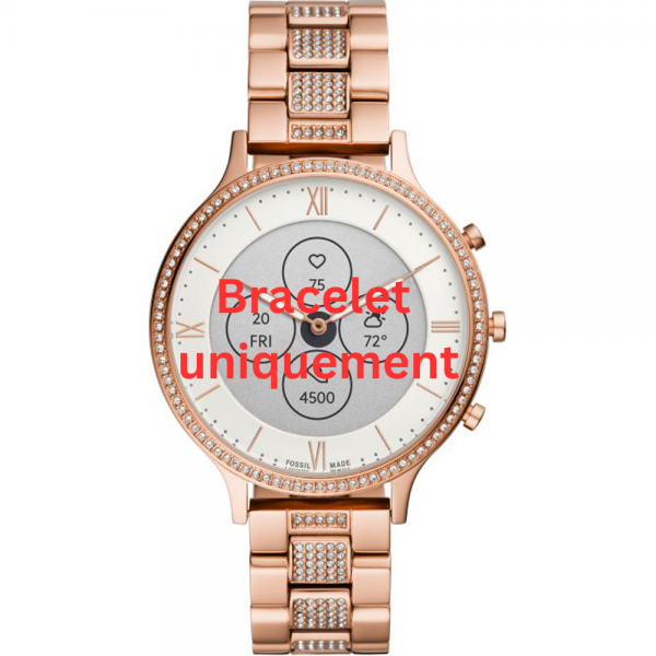 Bracelet metal pink gold Fossil - CHARTER / FTW7012-Bracelets de montres-AtelierNet