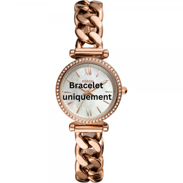 Bracelet metal pink gold Fossil - CARLIE MINI / ES4688-Bracelets de montres-AtelierNet