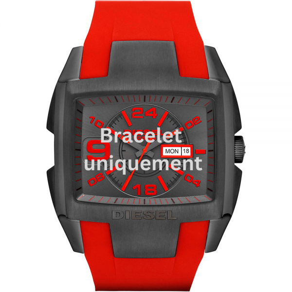 Bracelet caoutchouc rouge Diesel - BUGOUT / DZ4288-Bracelet Montre Diesel-AtelierNet