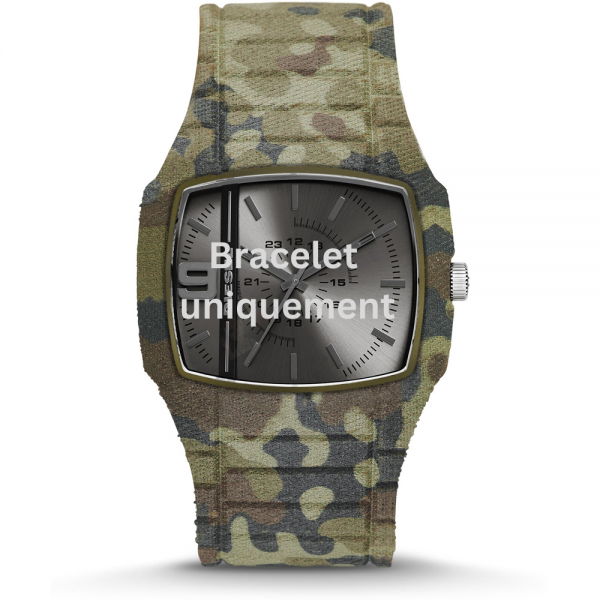 Bracelet caoutchouc vert Diesel - TROJAN / DZ1671-Bracelet Montre Diesel-AtelierNet