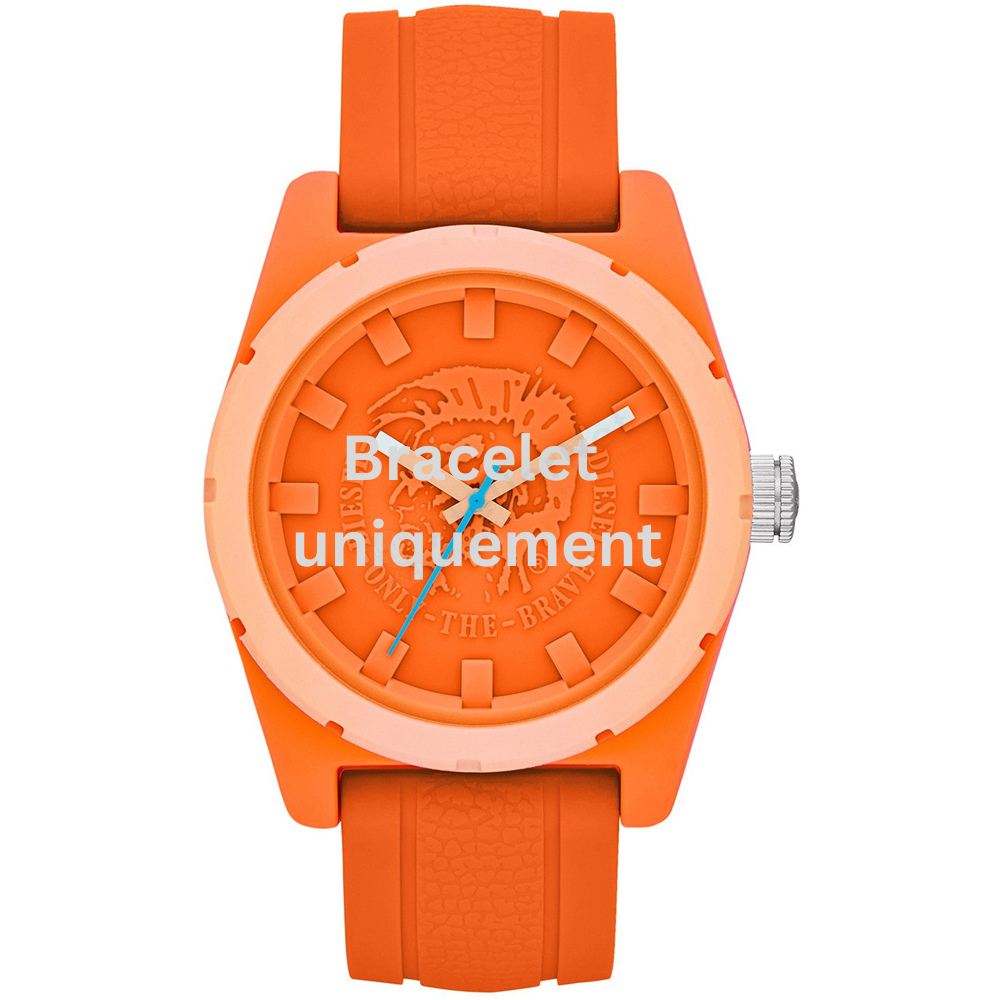 Bracelet caoutchouc orange Diesel - GOOD COMPANY BIG / DZ1593-Bracelet Montre Diesel-AtelierNet