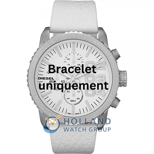 Bracelet cuir blanc Diesel - FRANCHISE -42 / DZ5330-Bracelet de montre-AtelierNet