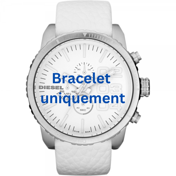 Bracelet cuir blanc Diesel - FRANCHISE -51 / DZ4240-Bracelet de montre-AtelierNet