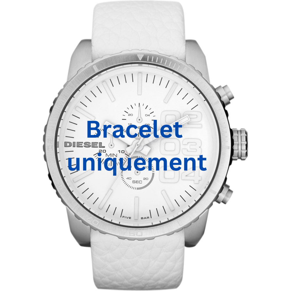 Bracelet cuir blanc Diesel - FRANCHISE -51 / DZ4240-Bracelet de montre-AtelierNet