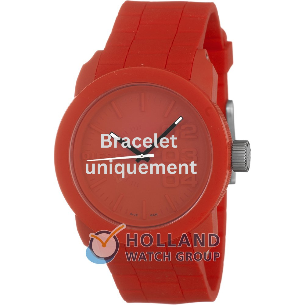 Bracelet silicone red Diesel - FRANCHISE -44 / DZ1440-Bracelets Diesel-AtelierNet