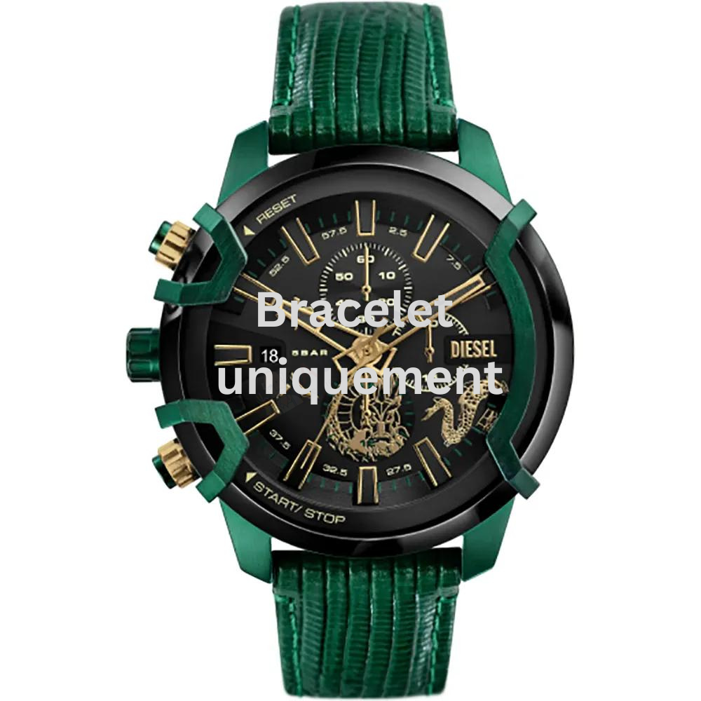 Bracelet cuir vert Diesel - GRIFFED / DZ4651-Bracelet Montre Diesel-AtelierNet