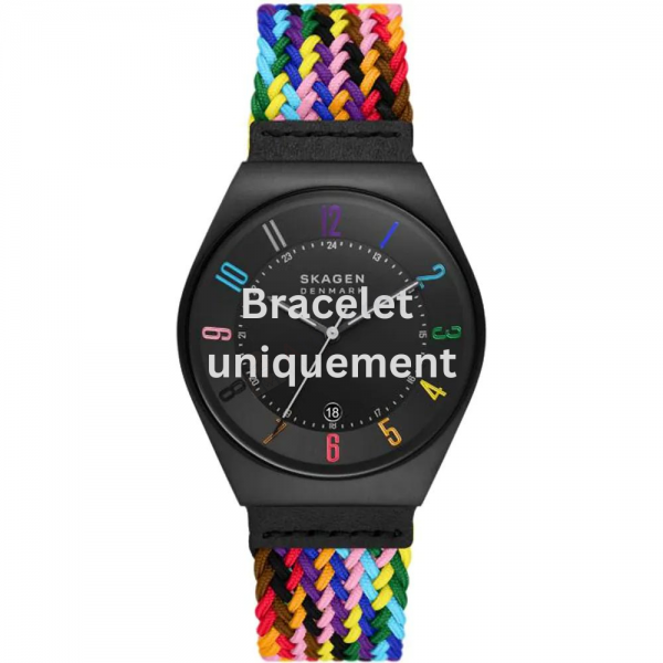 Bracelet textile multicolor Skagen - GRENEN PRIDE / SKW6877-Bracelets de montres-AtelierNet