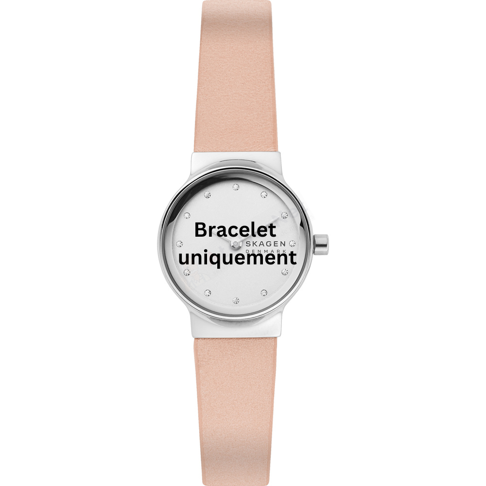 Bracelet leather pink Skagen - FREJA / SKW2770-Bracelets de montres-AtelierNet