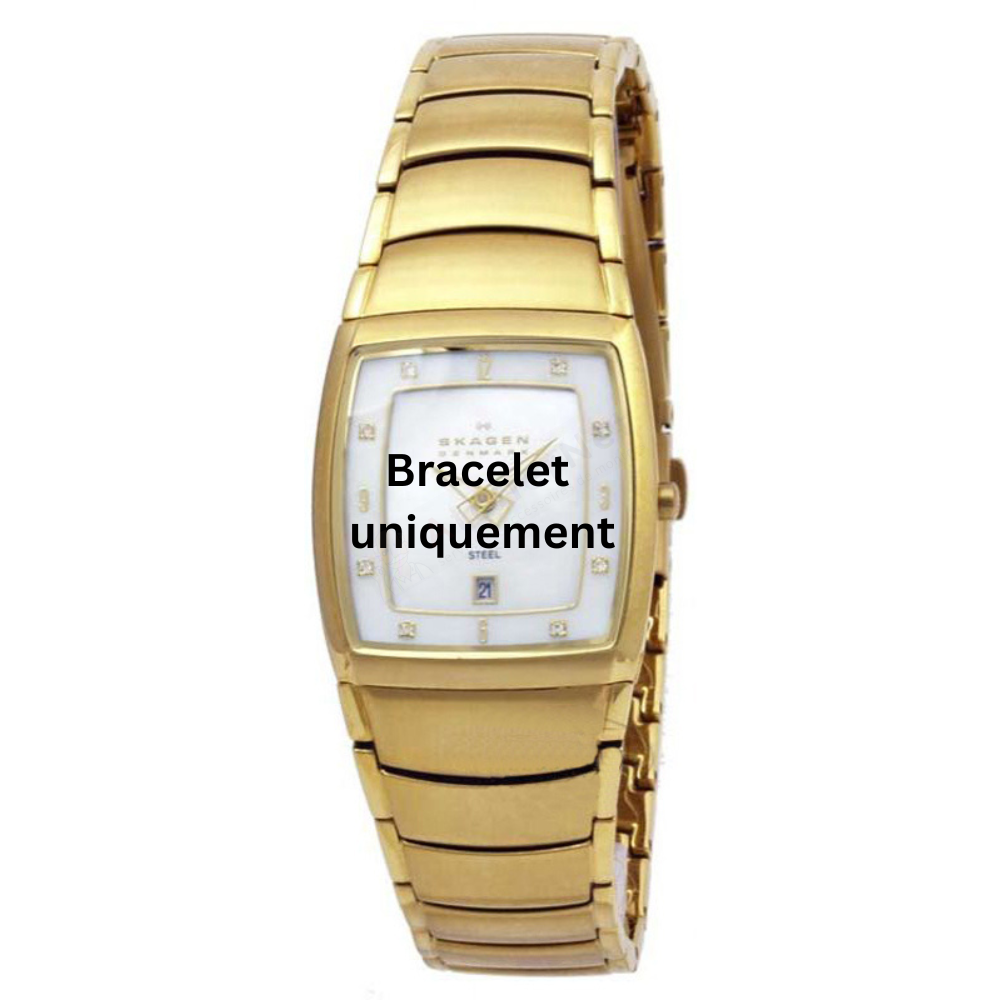 Bracelet metal gold Skagen - 380 SMALL / 380SGXG-Bracelets de montres-AtelierNet