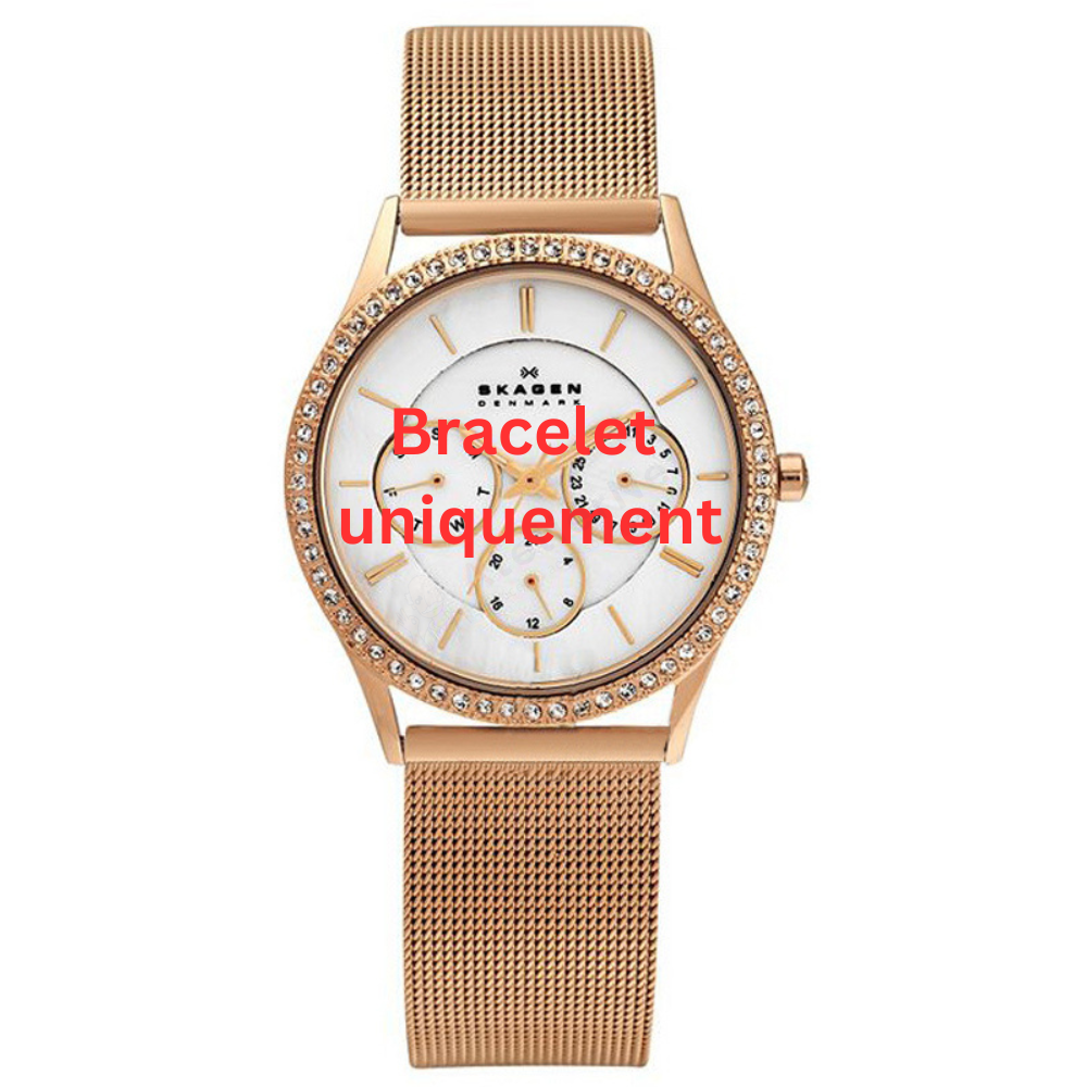 Bracelet metal pink gold Skagen - 347 KATJA LARGE / 347LRR-Bracelets de montres-AtelierNet