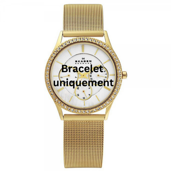 Bracelet metal gold Skagen - 347 KATJA LARGE / 347LGG-Bracelets de montres-AtelierNet