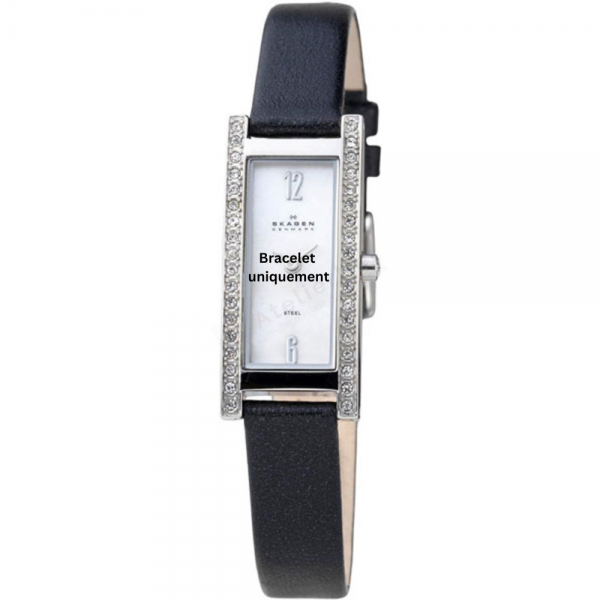 Bracelet leather black Skagen - 266 SMALL / 266SSLB1-Bracelets de montres-AtelierNet