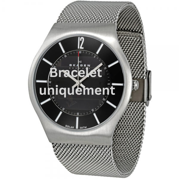 Bracelet metal silver Skagen - 833 LARGE / 833XLSSB1 - 833XLSSN1-Bracelets de montres-AtelierNet