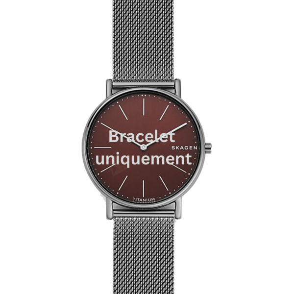 Bracelet metal grey Skagen - SIGNATUR LARGE / SKW6485 - SKW6743-Bracelets de montres-AtelierNet