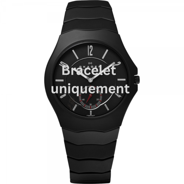 Bracelet ceramic black Skagen - 815 LARGE / 815LBXC - 815LBXNC-Bracelets de montres-AtelierNet