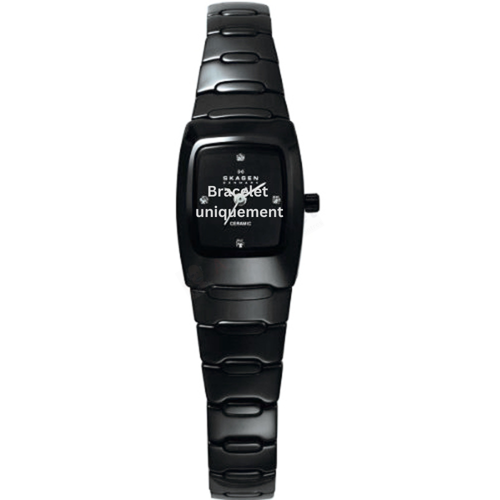 Bracelet céramique noir Skagen - 814 XSMALL / 814XSBXC - 814XSBXC1-Bracelet de montre-AtelierNet