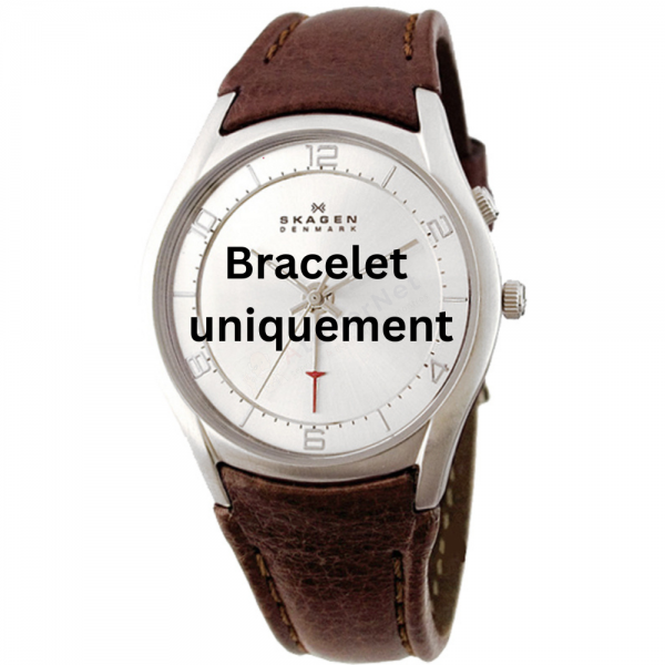 Bracelet leather brown Skagen - 519 XLARGE / 519XLSL1-Bracelets de montres-AtelierNet