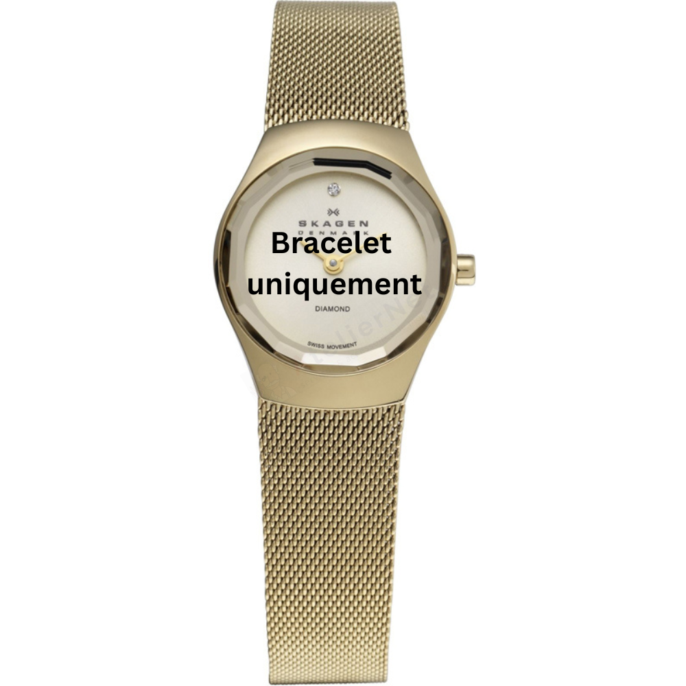 Bracelet metal gold Skagen - 432 SMALL / 432SGSG-Bracelets de montres-AtelierNet